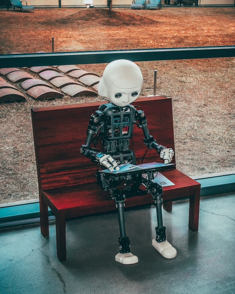 Robot humanoïde, symbole des métiers du numérique
